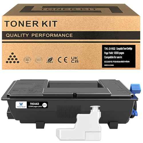 VICTORSTAR 1T02T90US0 Compatible Toner Cartridge TK3162 TK-3162 Black for Kyocera ECOSYS M3645idn M3145idn P3045dn P3050dn P3055dn P3060dn P3150dn P3155dn P3260dn M3145dn M3645dn M3860idn M3860idnf