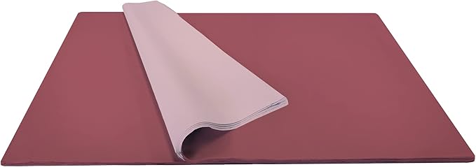 Jillson Roberts Bulk 20 x 30 Inches Recycled Tissue, Burgundy, 480 Unfolded Sheets (BFT08)
