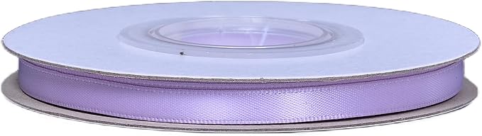 YAMA Light Purple Double Faced Satin Ribbon 1/4 Inch 25 Yards Lilac Ribbon for Gift Wrapping Crafts Hair Bows Wedding Party Decoration