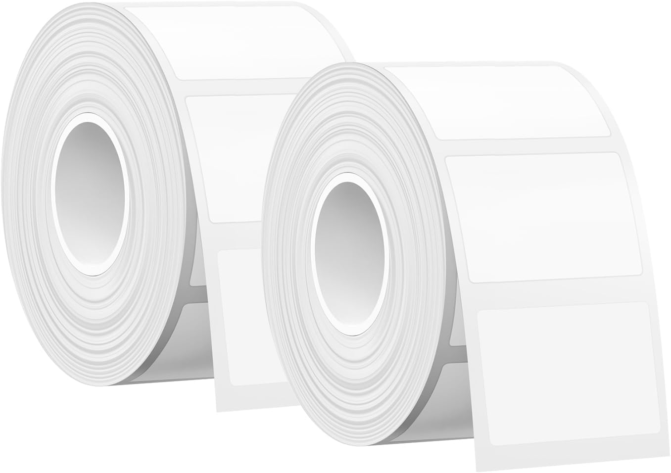 SUPVAN Label Maker Tape - 2 Rolls of 1.18'' x 0.78'' (30mm x 20mm) Waterproof & Highly Adhesive Black on White