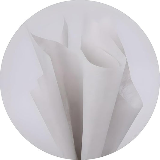 96 Sheets Tissue Flower Wrapping Paper Cotton Wrapping Flower Paper Withdrawable Lining Paper Non-woven Waterproof Floral Bouquet Wraps For Florist Packaging Arrangement (Light Gray)