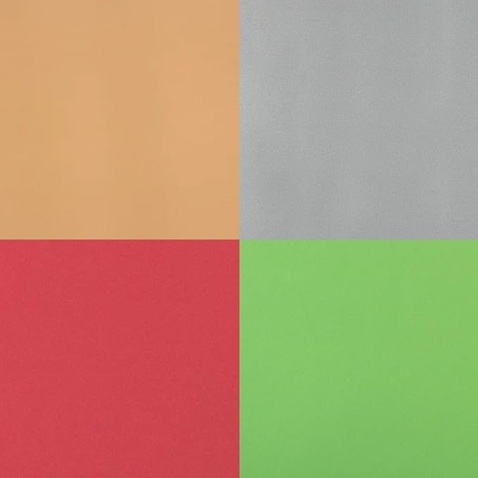 JAM Paper Gift Wrap - Matte Wrapping Paper - 100 Sq Ft Total - Assorted Matte Christmas Colors - 4 Rolls/Pack