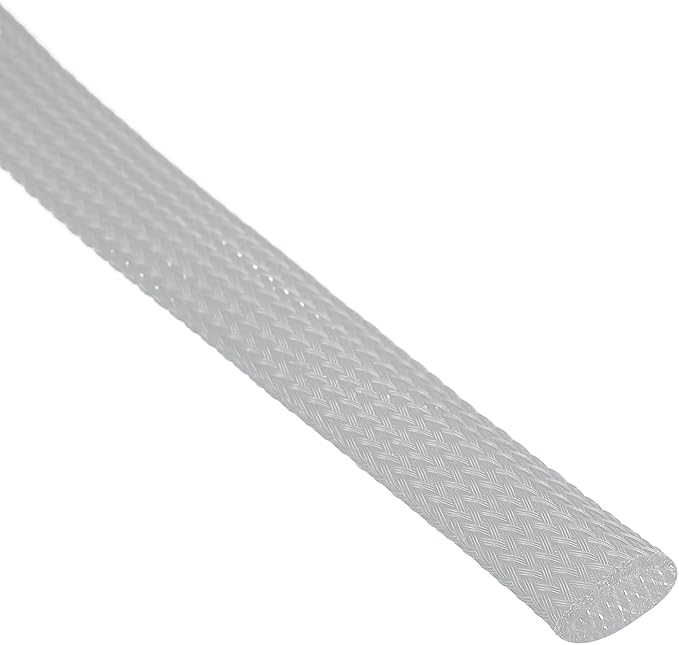 uxcell PET Expandable Sleeving 25ft 1/2" Gray Cable Management Sleeve Cord Organizer for Wrap Protect Cable
