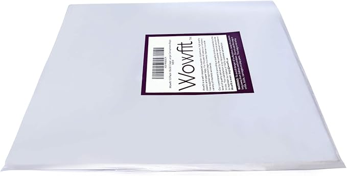 Wowfit Cello Bags,10 CT 9x20 inches Clear Cellophane Bags Perfect for Gift, Presents, Wine Bottles, Bridal/Baby Showers and More (Flat, No Gusset, Ribbon NOT included)