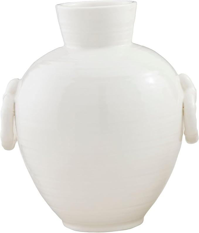 Mud Pie Bamboo Handle Vase, Large, 8.75" x 7"