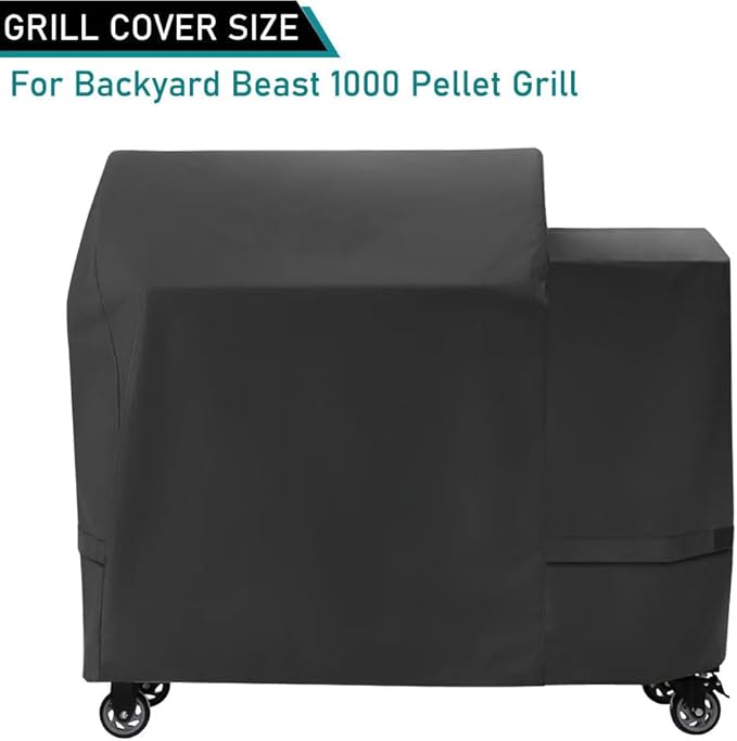 ZJYWSCH Cover for Rectec Backyard Beast 1000 1200 Wood Pellet Grill Smoker Outdoor Waterproof Compatible with Rec Tec RT-1000 Wood Pellet Grill Cover