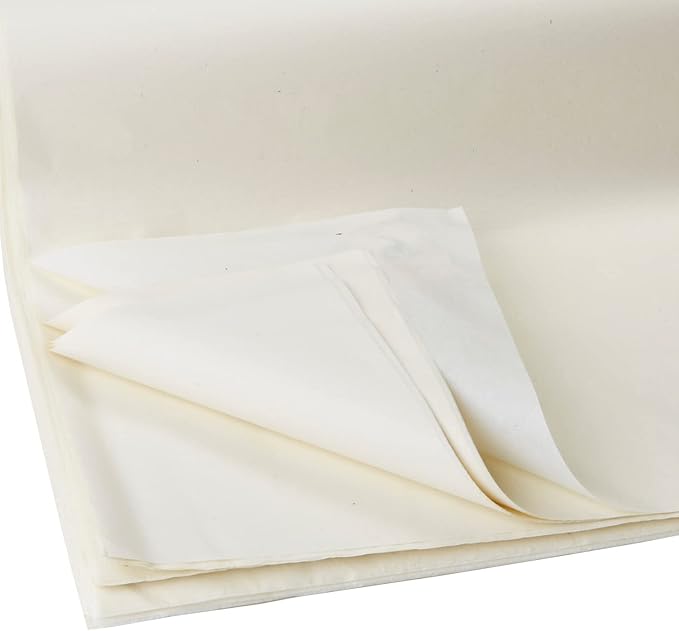 Jillson Roberts Bulk 480-Sheet Count 20" x 30" Recycled Tissue Paper Available in 30 Colors, Ivory