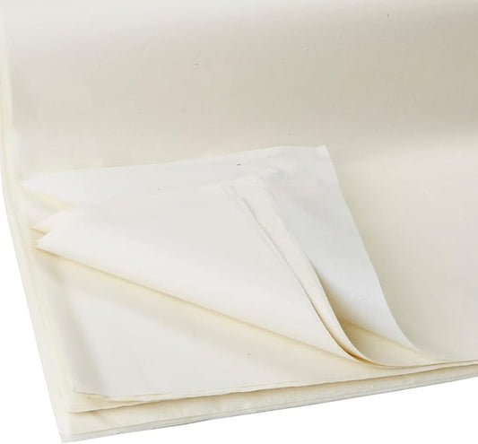 Jillson Roberts Bulk 480-Sheet Count 20" x 30" Recycled Tissue Paper Available in 30 Colors, Ivory