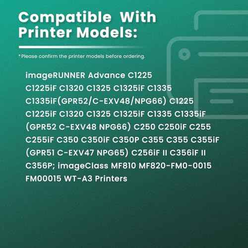 GREENBOX WT-201 Waste Toner Box Compatible for Canon imageRUNNER Advance C250 C250if C255,C256 C350 C356 ImageClass MF810, MF820 Printers,1 Pack WT201 FM0-0015 FM00015 WT-A3 Waste Toner (Black)