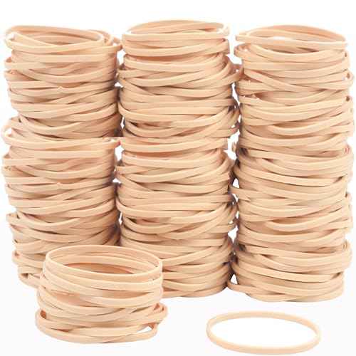 Rubber Bands Size #33 Beige 120pcs Elastic Rubber Bands for Office Supplies