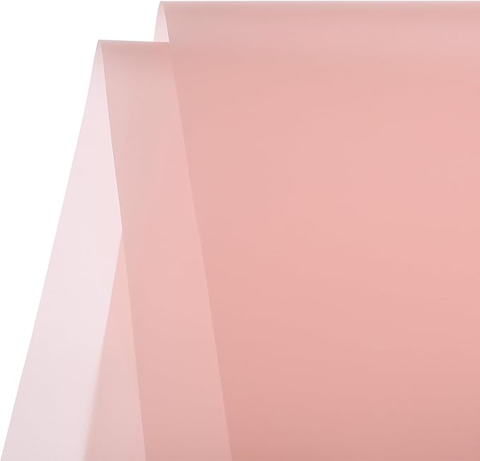 MECCANIXITY Flower Wrapping Fog Paper 22.8x22.8 Inch Waterproof Matte Floral Wrapping Paper for DIY Crafts, Gift/Gift Box Packaging Light Pink 20 Pcs