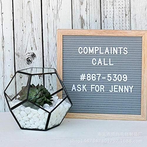 Skiennix Felt Letter Board - 10 x 10 Inch Message Board for Pregnancy Announcements | Grey