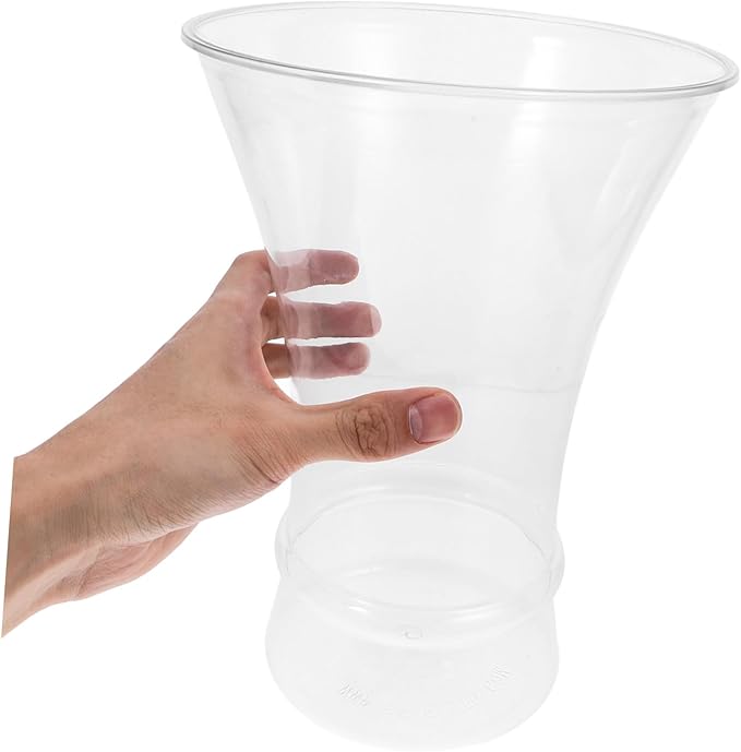 Modern Plastic Flower Vase for Desktop Home Decor Compact Lightweight Shatterproof Vase for Flower Arrangement Versatile Simple Color Centerpiece for Bedroom and Office Display