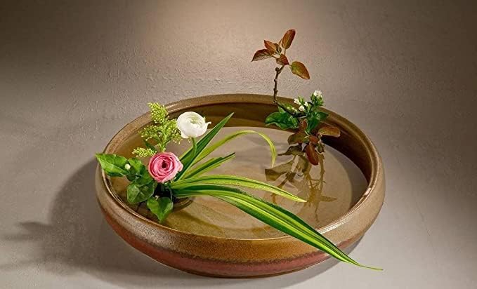 JapanBargain 2303, Japanese Ikebana Kenzan Flower Frog for Flower Arrangements Brass Floral Arranging Pin Needle Holder Made in Japan, 3-3/4x1-1/2 inch