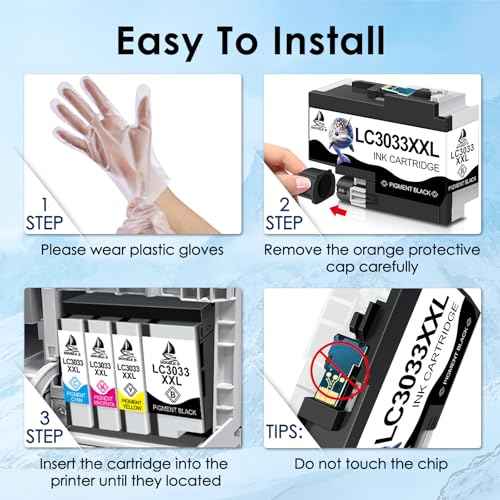 DOUBLE D LC3033 Ink Cartridges Compatible Replacement for Brother LC3033 LC3033XXL 3033 LC3035 3035 for Brother MFC-J995DW MFC-J805DW MFC-J815DW MFC-J995DWXL MFC-J805DWX (2BK/C/M/Y, 5 Pack)