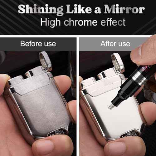 LET'S RESIN 6Pcs Mirror Chrome Markers,3 Sizes Shiny Chrome Paint Pen with Large Barrel, Quick Dry Oil-based Silver & Gold Markers for Metal, Resin,Model Painting,Marking,DIY Art & Jewelry Repair Kit