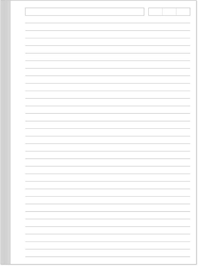 Unpunched Lined Refill Paper - A5 Loose Leaf Paper for Ring Binder/Discbound Notebook Planner Inserts, 100 Sheets/200 Pages,100gsm Ruled White Pages, 5.8" x 8.25”