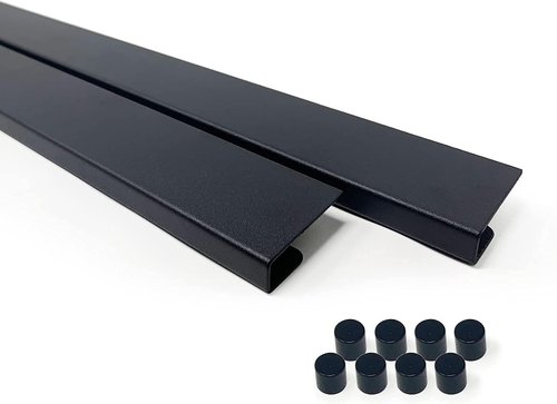 Mitus Picture Hanging System - Magnetic Artwork Frame for Kids - 28" Black Bar (Set of 2)