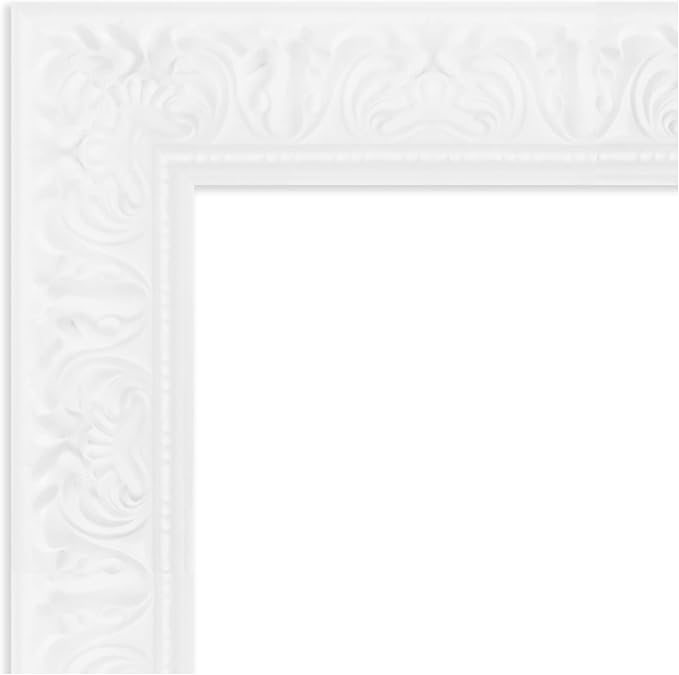 Amanti Art White Framed Magnetic Board 19x31 Small Vision Board for use with Magnets, 100% Metal Sheet to Display Items as Office Decor or for Home Organization in mudroom, Kitchen or Kids Room