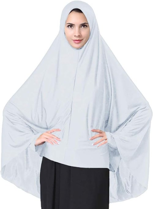 Ababalaya Women's Lightweight Jersey Hijab - Elegant Modest Islamic Scarf for Ramadan