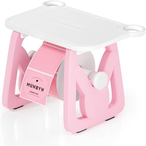 MUNBYN Thermal Label Holder - Versatile Accessory for Rolls & Fanfold Labels | Ideal for Home & Office