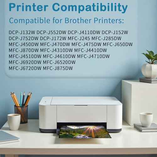 LC71 LC75 LC79 High Yield Compatible Ink Cartridge Replacement for Brother LC75 LC71 LC79 XL Work with MFC-J6510DW MFC-J6710DW MFC-J6910DW MFC-J280W (Black, Cyan, Magenta, Yellow)