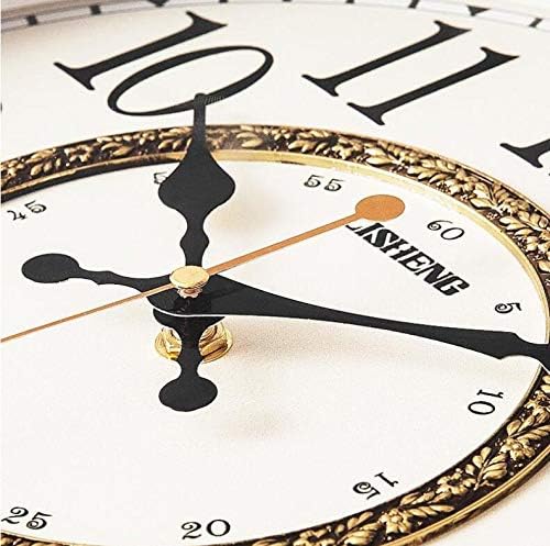 SHISEDECO Elegant, Traditional, Decorative, Hand Painted Modern Grandfather Wall Clock Fancy Ethnic Luxury Handmade Decoration, Swinging Pendulum for New Room or Office. Large. 29.5 Inch. Brown