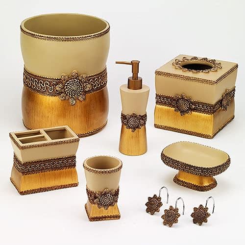Avanti Linens - Tumbler, Countertop Organization, Home Decor, Gold