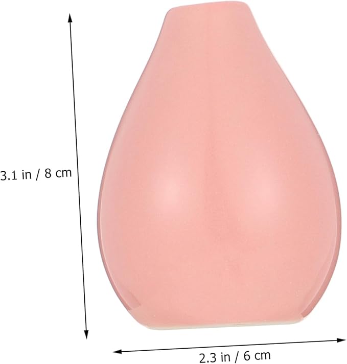 Healifty 3pcs Ceramic Vase for Flower Arrangement Decorative Glazed Ceramics Artistic Bud Containers for Living Table and Home Decor White Green Pink