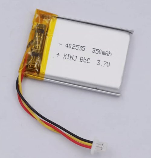 AW315 Rechargeable 3-Pin Li-Polymer Battery - 3.7V 350mAh for Aver Microphone & Small Electronics