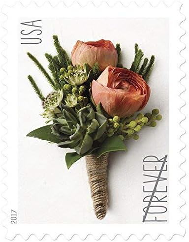 USPS Forever Stamp - Celebration Corsage & Boutonniere Combo | 1 Sheet Each