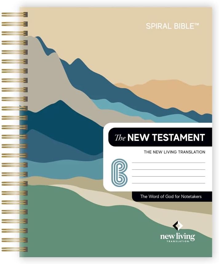 Spiral Bible™ - NLT New Testament - Durable Hardcover with Mountain Design
