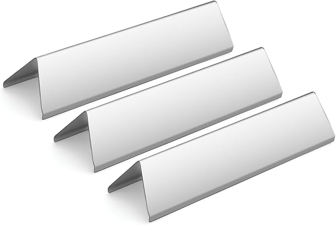 Webonbake 15.3 inch Flavorizer Bars for Weber Spirit I & II 200 Series Spirit E210 S210 E220 S220 with Front Control Knobs, Stainless Steel Heat Plate Flavor Bar Replacement for 7635, 3 Pack