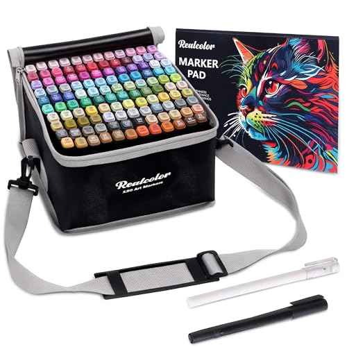 120 Alcohol Markers Set,Dual Tip Art Markers for Adult Coloring, Alcohol Marker Set for Drawing,Coloring,Sketching,Card Making,Illustration, Ideal for Artists, Designers & Crafters