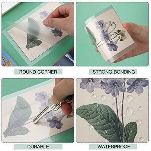 400 Pack Clear Thermal Laminating Pouches 3mil Laminating Sheets Plastic Paper Laminator Pouches, 9 x 11.5'', 5 x 7'', 4 x 6'', 2.2 x 3.7''