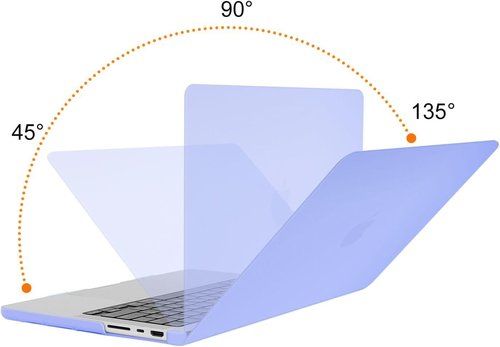 MOSISO MacBook Pro 14-Inch Case - Hard Shell, Keyboard Skin & Screen Film - Serenity Blue
