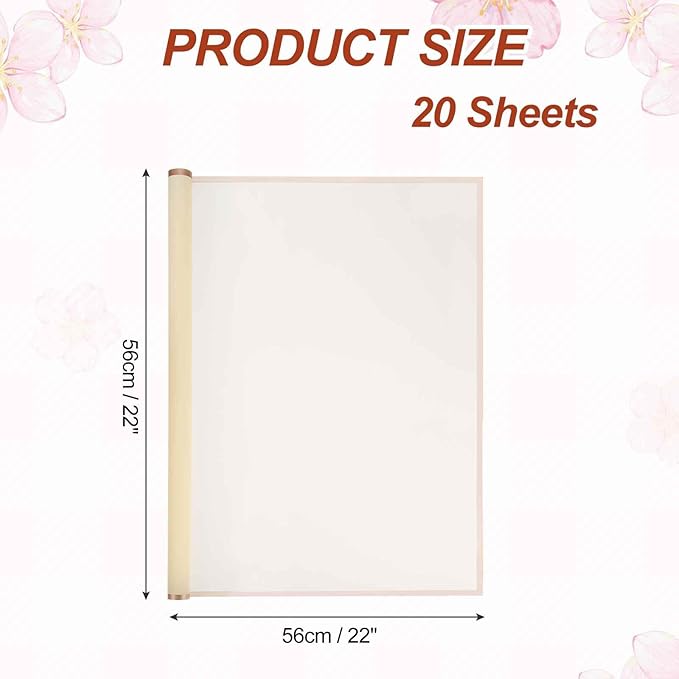MECCANIXITY Flower Bouquet Wrapping Paper, 56cm/22 Inch Waterproof Floral Wrapping Paper for Flower Bouquet DIY Gift, Wedding, Birthdays, Valentine's Day, Pack of 20(Yellow)