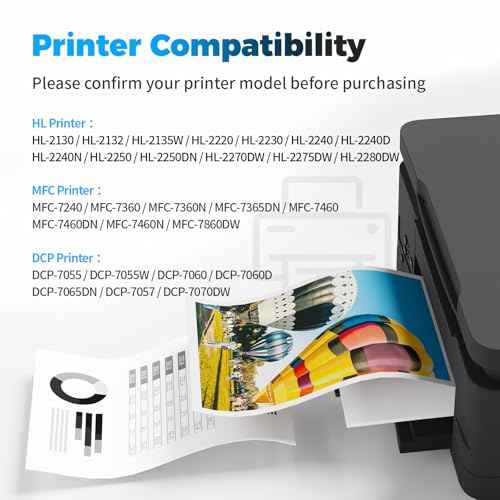 Compatible TN450 TN420 Toner Cartridge Replacement for Brother TN450 TN-450 TN420 TN-420 Compatible with HL-2270DW HL-2280DW HL-2230 MFC-7360N MFC-7860DW DCP-7065DN Intellifax 2840 2940 Printer