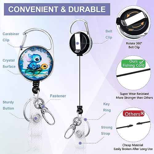 Funny Turtle Badge Lanyard with ID Holder and Retractable Badge Reel,Breakaway Lanyard for Cruise Ship Card Holder,Carabiner Badge Reel Key Holder,Ideal for Work Staff Nurse Teacher Student