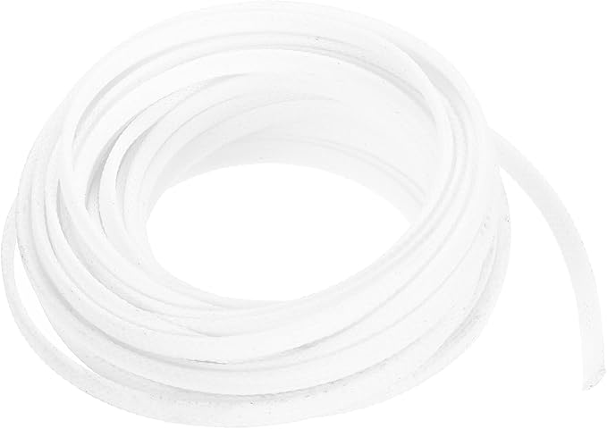 uxcell PET Expandable Sleeving 25ft 1/4" White Cable Management Sleeve Cord Organizer for Wrap Protect Cable