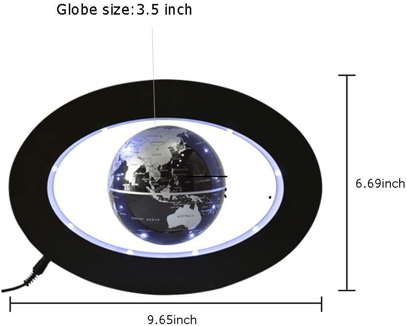Skiennix LED Night Light - Decorative Floating Sphere Lamp for Home Office & Desk Decor