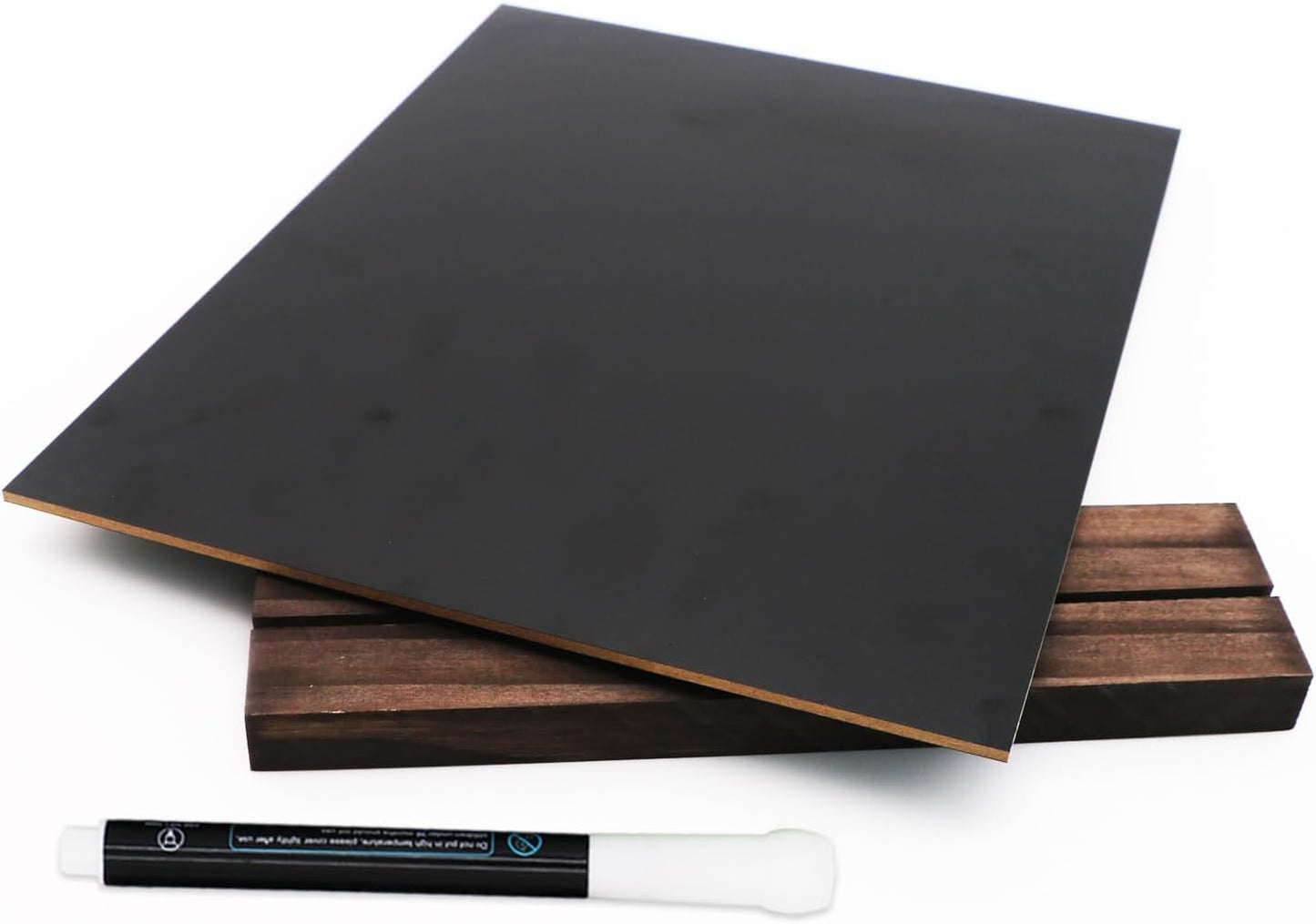 Tabletop Chalkboard Sign - Double-Sided Menu Board with Base Stand | 8.5 x 11 Inch for Weddings, Buffets, and Restaurants