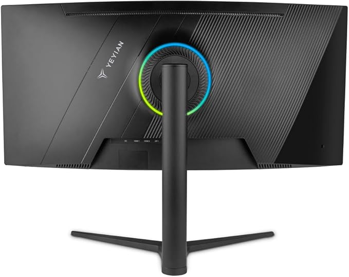 YEYIAN 34 inch Ultrawide Curved 180Hz Gaming Computer Monitor 1ms 1500R VA Screen PC, 21:9 WQHD (3440x1440), 178°Viewing Angle, sRGB 129%, DCI-P3 92%,FreeSync,HDMI x2,DP1.4 x2,Tilt Adjustable