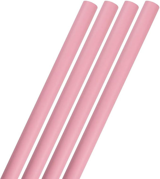 JAM Paper Gift Wrap - Matte Wrapping Paper - 100 Sq Ft Total - Matte Light Baby Pink Pastel - 4 Rolls/Pack