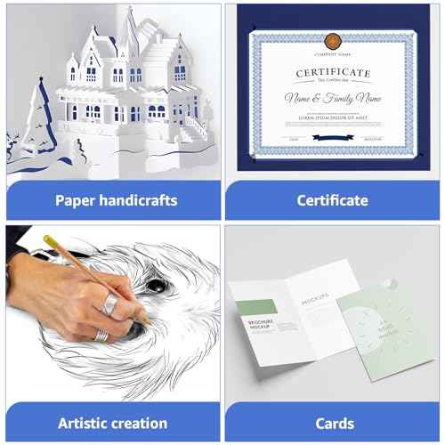 100 Sheets White Cardstock Paper, Cardstock Printer Paper 8.5 x 11, 92lb/250gsm Card Stock, Heavy Thick Printing Papers, Copy Papers for School Office Supply,DIY Card,Art, Tag,Invitation,Construction