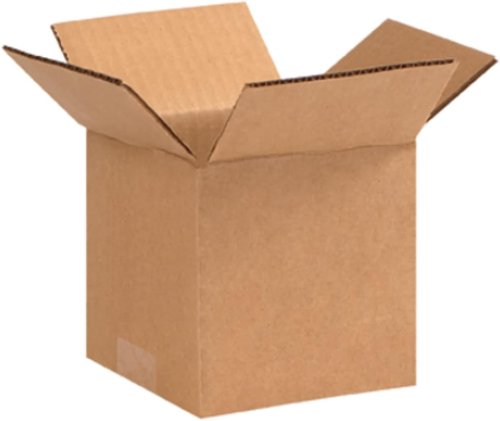 Secure Seal Corrugated Cardboard Shipping Boxes - 5x5x5 Inches | Pack of 25 for Moving & Mailing