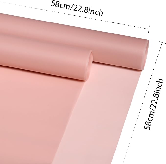 DEWJDFSC 20 Sheets Flower Wrapping Paper,Waterproof Floral Korean Bouquet Wrapping Paper, Florist Supplies, Suitable for Flowers Gift Packaging (Pink-5)