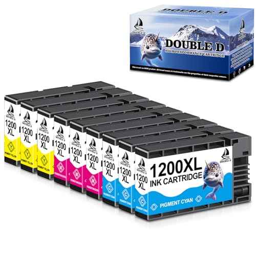 DOUBLE D Maxify 1200XL Ink Cartridges Replacement for Canon PGI-1200XL PGI1200XL PGI 1200 XL Ink Work for Canon Maxify MB2720 MB2050 MB2350 MB2320 MB2020 MB2120 Printer (3C 3M 3Y, 9 Pack)