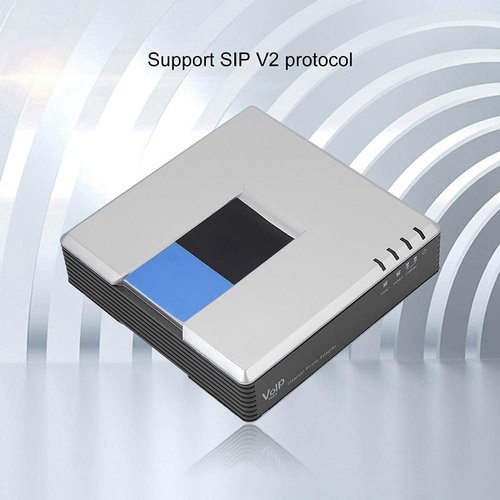 PAP2T VoIP Gateway - 2-Port Internet Phone Adapter with Power Adapter & RJ45 Cable