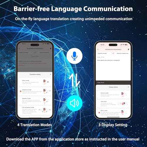 AI Translation Earbuds Real Time, Language Translator Earbuds, 144 Languages & Accents, OWS 3-in-1 Open Ear Wireless Bluetooth Earbuds with Charging Case for Travel, Business & Learning